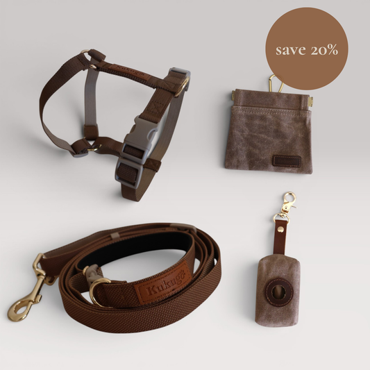 kuku brown puppy starter walk set