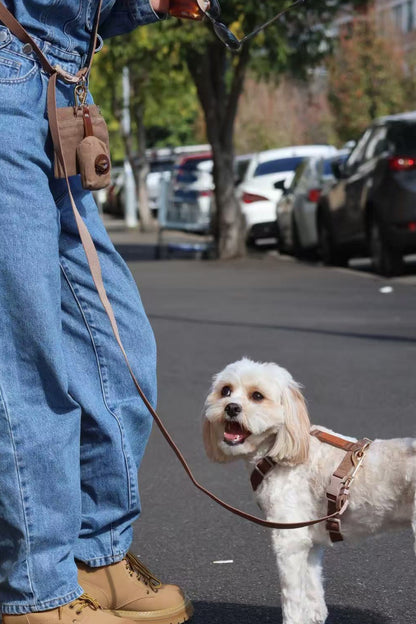 kuku brown dog walk harness bundle