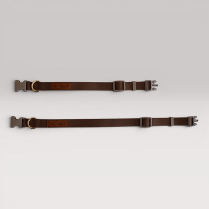 Kuku Brown Nylon Rope Dog Collar