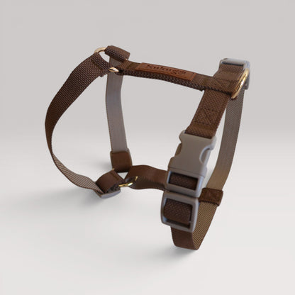 Kuku Brown Nylon Rope Y-Shaped Dog Harness