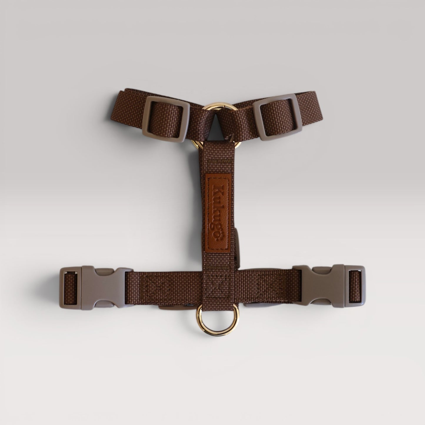 Kuku Brown Nylon Rope Y-Shaped Dog Harness