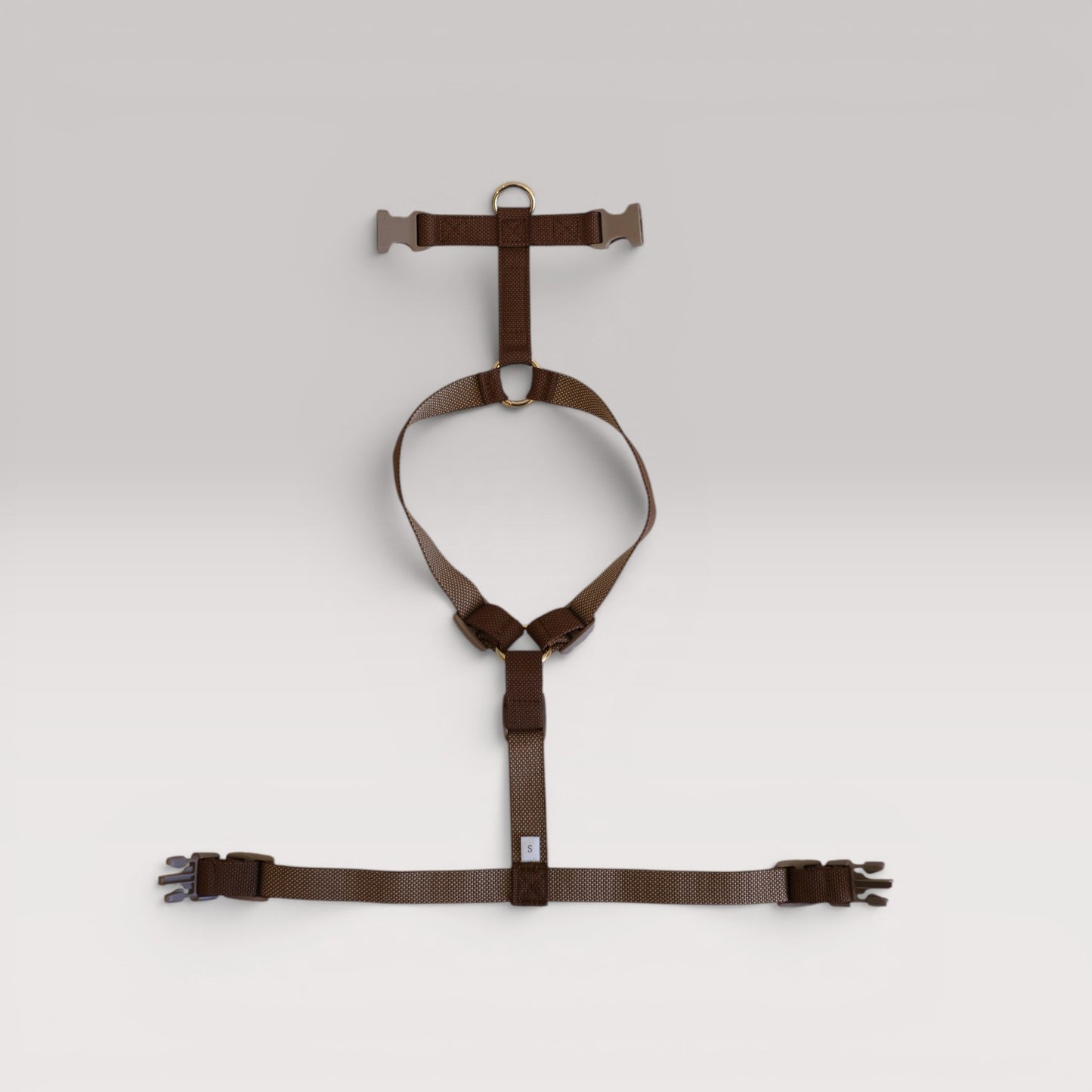 Kuku Brown Nylon Rope Y-Shaped Dog Harness