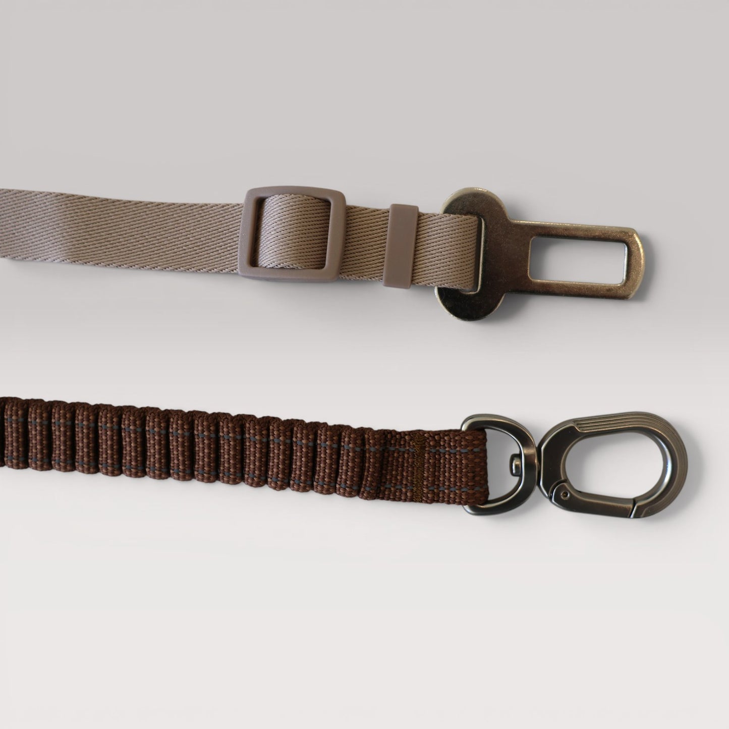 Kuku Brown Adjustable Dog Car Seat Belt